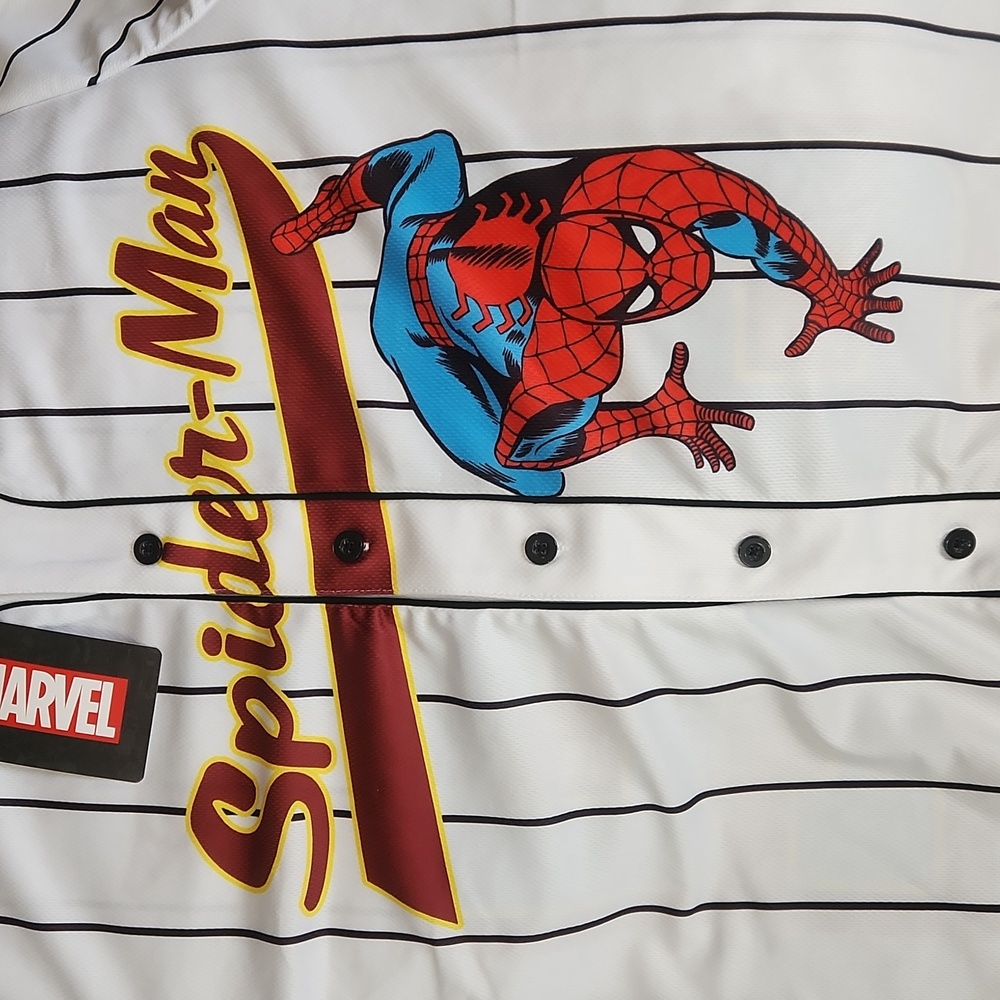 Marvel Spider-Man Striped Baseball Jersey - Picture 3 of 5